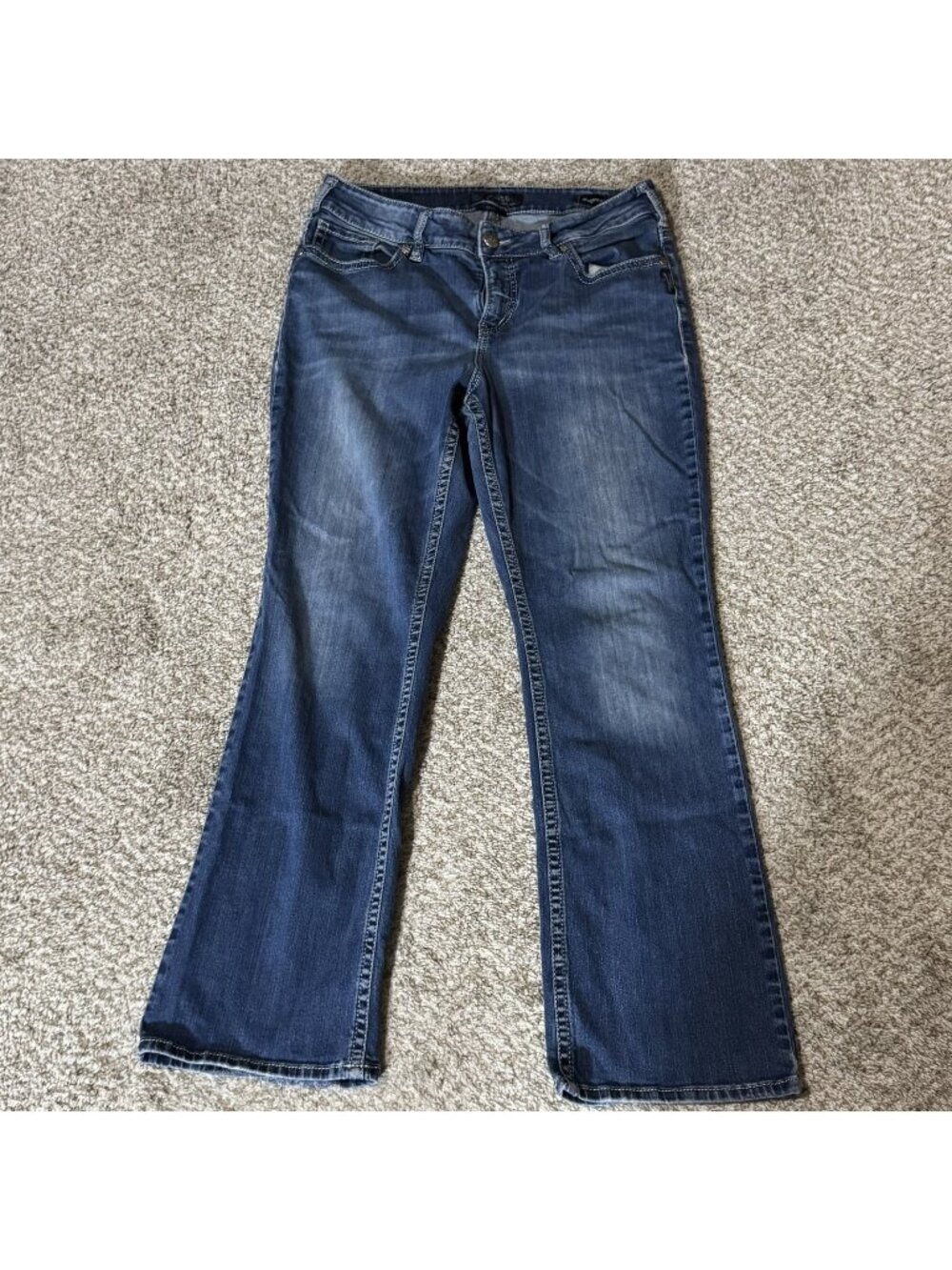 Silver Jeans Co. Jeans Women's Size 12 Suki Bootcut Super Stretch Denim Blue